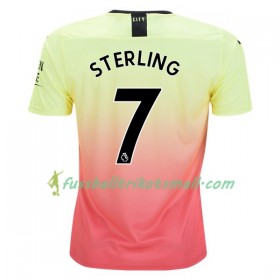 Fußballtrikots Manchester City Sterling 7 2019-2020 Kurzarm Ausweichtrikot kaufen